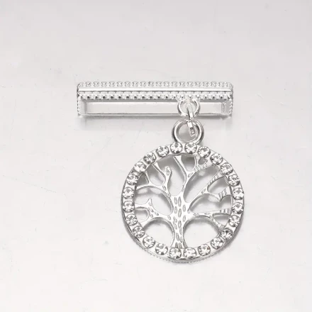 1pc Rhinestone Life Tree Charm Watch Strap Decorative Ring, For Smart Watches Silicone Strap 38MM, 40MM, 41MM, 42MM