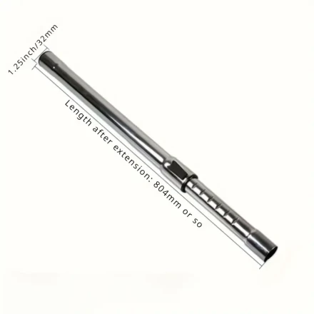 1.25inch Extension Wands Vacuum Cleaner Accessories, 32mm Vacuum Hose Chrome Wand Pipe