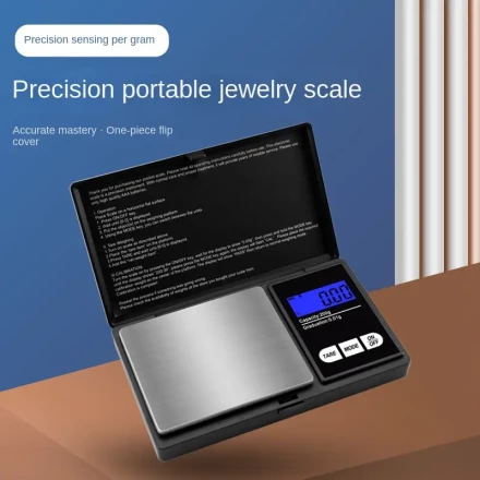 1pc Portable Mini Electronic Scale Jewelry Scale Micro Pocket Scale-high Precision 0.01g Electronic Scale