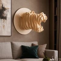 3D Hippo Wall Art
