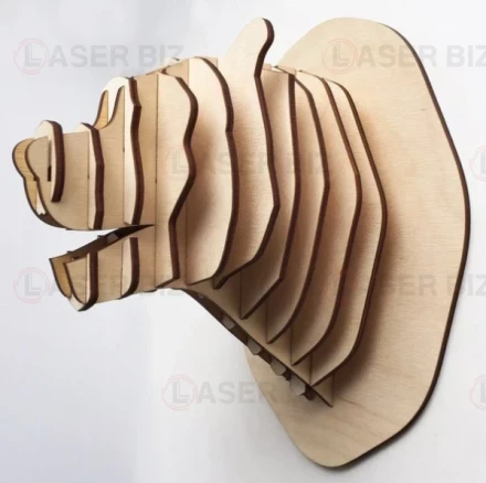 3D Bear Wall Art