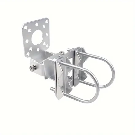 Versatile Adjustable Mount Bracket for Outdoor Antennas, Cameras, Lights & Speakers - Carbon Steel, No Battery Required (ANT-810-AWB)