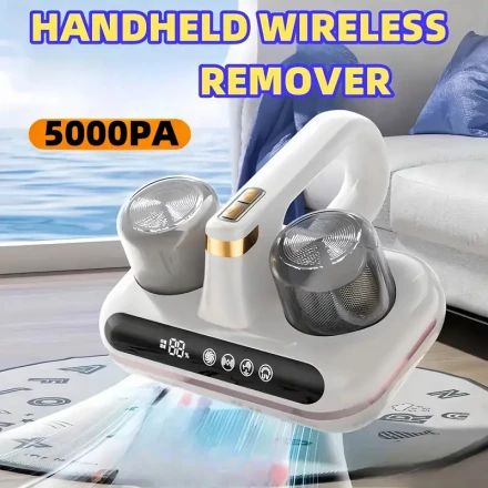 Bed Vacuum - Rechargeable, USB-Powered with Automatic Beating Function for Mattresses and Sofas
