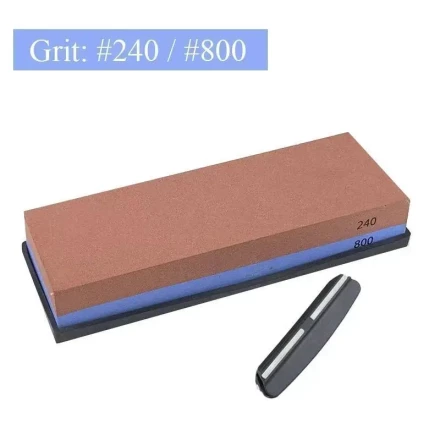 2pcs Premium Kitchen Sharpening Set with Angle Guide - Dual-Sided Whetstone & Non-Slip Base, Ideal for Knives, Scissors & Tools - Ensures Safety & Efficiency, Knife Sharpener