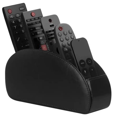 1pc Remote Control Holder with 5 Compartments - Desktop Storage Box for Remote Controls, Suitable for TV, DVD, Blu-Ray, Media Players, And Heater Controllers, Desktop And Drawer Organizer for Home Storage.