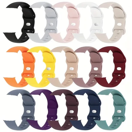 15-Pack Soft Silicone Sport Strap Wristbands For Apple Watch 38mm-45mm & 49mm - Series 8/7/6/5/4/3/2/1/SE - Men & Women
