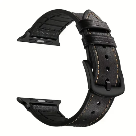 Faux Leather Strap, Elegant Vintage Watch Band, Suitable for Apple Watch 9/8/7 45Mm, SE2/SE/6/5/4 44Mm, 3/2/1 42Mm, Adjustable Strap, Electronic Accessory, a Perfect Gift for Friends.