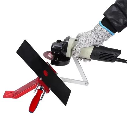 Adjustable Lawn Mower Blade Sharpener, Aluminum Alloy & 300 Series Stainless Steel, American Style Grass Trimmer Blade Sharpening Tool
