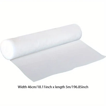 Heavy-Duty Range Hood Filter Roll - Oil & Fire Resistant, High-Temperature Protection for Kitchen Smoke & Dust, Easy Clean Non-Woven Fabric