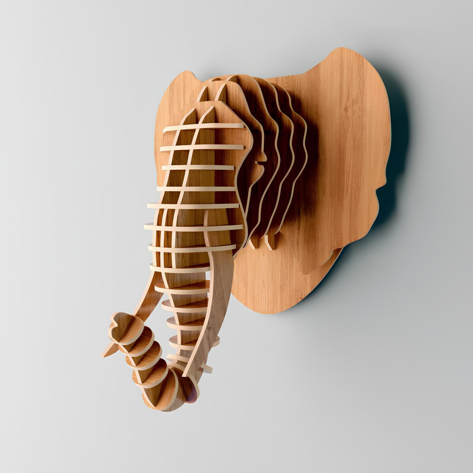 3D Elephant Wall Art
