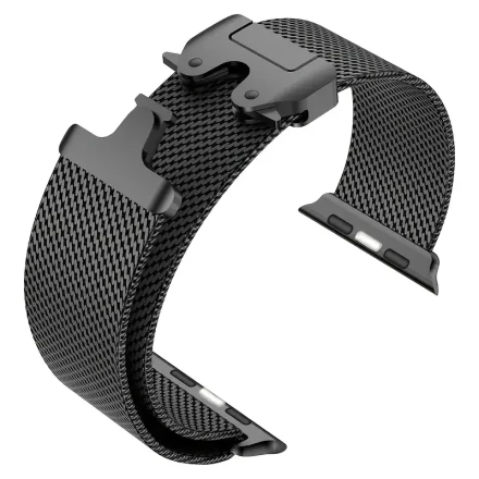 1pc Stainless Steel Milanese Loop Band, Water-Resistant Replacement Strap for Apple Watch Ultra 2/Ultra 49mm, Series 10 46mm, SE2/SE/6/5/4, 9/8/7 - 45mm
