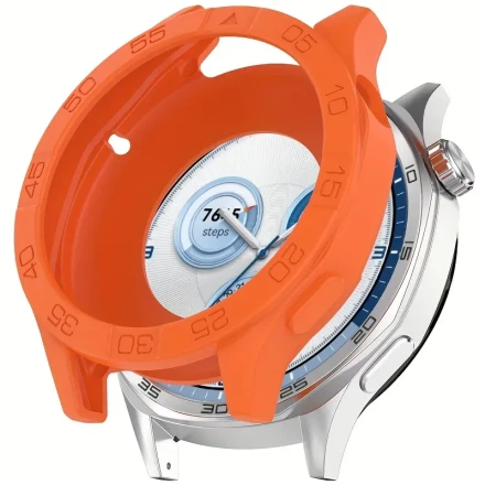 Huawei Watch GT5/GT5 Pro/GT4 46mm Silicone Case, Hollow Design Protective Cover, Scratch-Resistant Shell for Smartwatch