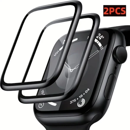 2pcs 9H Hardness Screen Protector for Apple Watch Series 7/6/SE/5/4/8/9/10, Fits 38mm to 49mm Models - Durable TPU Film, Scratch-Resistant Smartwatch Protection, Screen Protector for Smart Watch