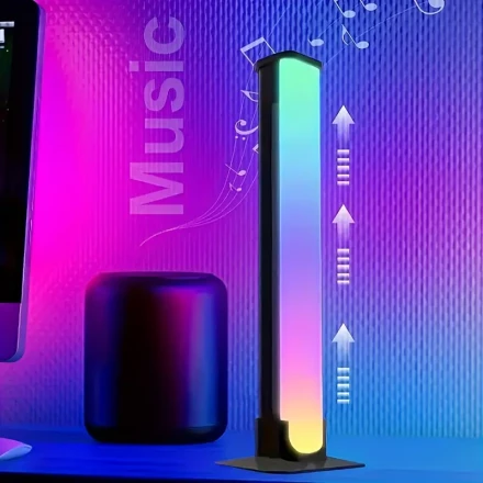 RGB Smart Ambient Light with App Control, USB-Powered LED Night Light, Vibrant Multi-Color Display for Modern Bedroom and Home Office Decor