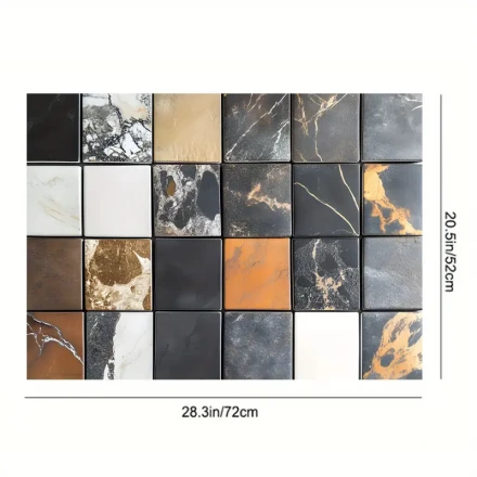 1pc Elegant Marble Pattern Gas Stove Cooktop Panel Protector - Durable Polyester, Heat & Scratch Resistant, Easy to Clean - Perfect for Any Kitchen, Stove Top Protectors
