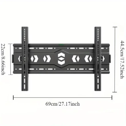 Adjustable Black TV Mount Bracket - Wall-Mounted, Fits Most 32-6