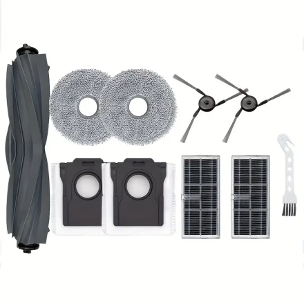 1 Set Robot Vacuum Cleaner Main Brush, Mop, HEPA Filter, and Dustbag Accessories for Dream X40 Ultra / X40 Ultra Complete / X40 Pro / S30 Pro Ultra - Plastic, Non-Electric, No Battery Required