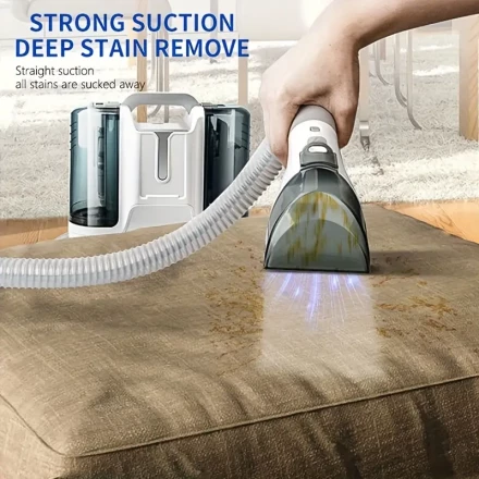 SENBOWE EU Plug Cloth Cleaning Machine Spray Suction Integration,Free Cleaning Sofa Mattress Pet Vacuum Cleaner,Deep Strong Sofa And Seat Carpet Curtain Mattress Trim Cleaning,1800Ml Clean Water Tank 600Ml Waste Water Tank with Cleaning Brush