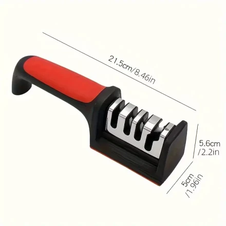 Durable Alloy Handheld Knife Sharpener - Lightweight, Portable for Everyday Kitchen Use, Versatile
