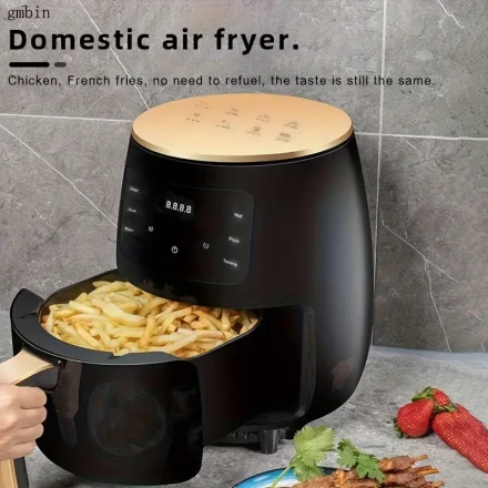 220V European Standard Air Fryer, Fully Automatic Multifunctional Touch Screen, Touch Screen Large Capacity French Fry Machine