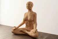 Statue in Lotus Pose 36"