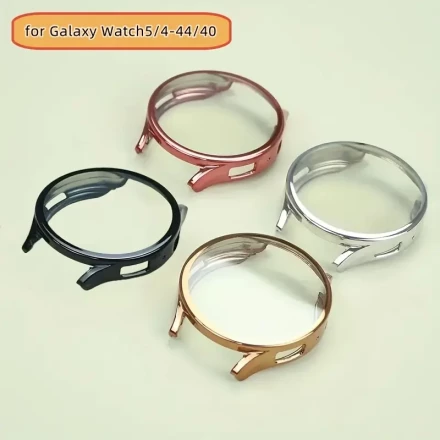 4pcs Protective Film Suitable for Samsung Watch Galaxy Watch4/5/6/7 Screen Protector 44mm/40mm Protective Case Full Soft Shell