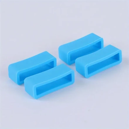 4pcs Silicone Replacement Watch Band Strap Loops Silicone Watch Band Holder Watch Strap Keeper Smartwatch Band Retainer Loop Watch Fastener Rings
