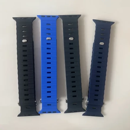 4pcs sports waterproof gear style easy-to-change wristbands compatible with Apple watch 38/40/41/42/44/45/49mm Men's and Women's watches and SE1-8 series