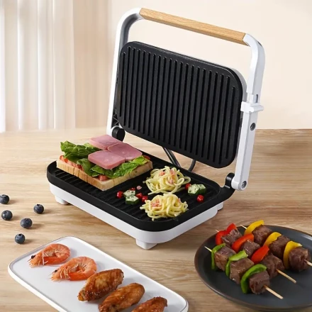 Steak Machine, Home Steak Machine, Special Frying Machine, Automatic Steak Fryer, Electric Frying Pan, Suitable for Grilling, Multi-Functional Steak Machine, Double-Sided Heating, Non-Stick Coating