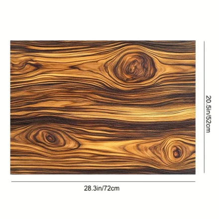 1pc Wood Grain Pattern Stove Cover Mat - Polyester Anti-Slip Protective Cover for Stove and Desktop, Vibrant Kitchen Accessory, Home Decoration, Kitchen Protection | Modern Kitchen Decor | Durable Kitchen Mat, Stove Decor