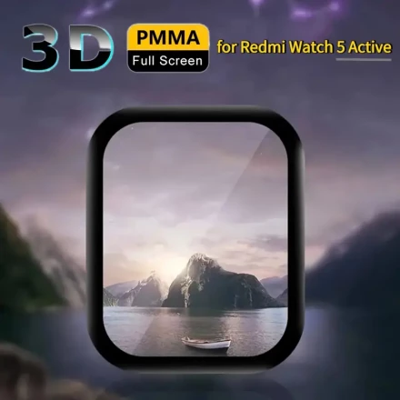 1pc 3D Curved TPU Screen Protector for Xiaomi Redmi Watch 5 Active - Full Coverage, Scratch-Resistant (3H Hardness) Smartwatch Film with Enhanced Protection