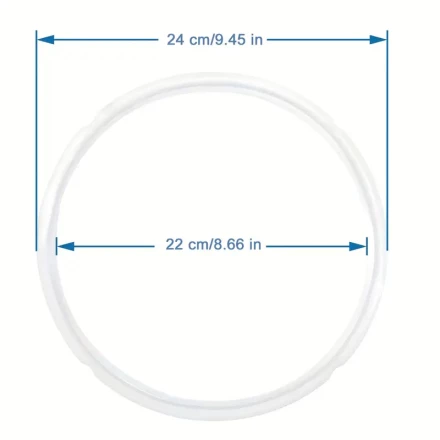 3pcs Silicone Sealing Rings for Instant Pot - Food-Grade Rubber Gaskets for 6/5Qt Pressure Cookers - Durable, Flexible, and Leak-Proof Kitchen Accessories, Cooking Gaskets | Transparent Rings | Foodgrade Silicone