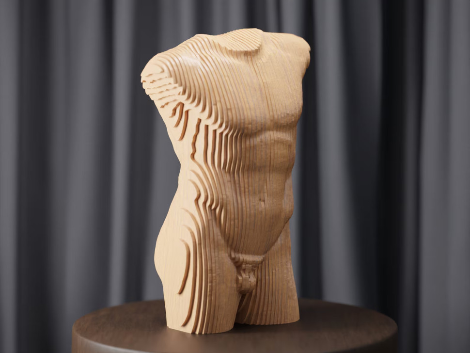 Male Torso Statue 40