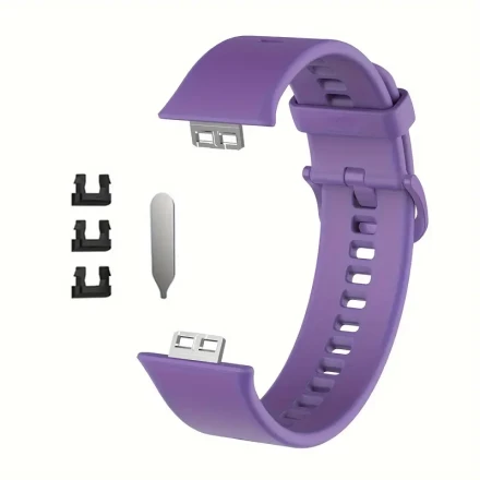 Huawei Watch Fit Silicone Strap - 15 Color Options, Lightweight & Comfortable, Waterproof, Adjustable Buckle, Ideal for Business, Casual, Sports - Design