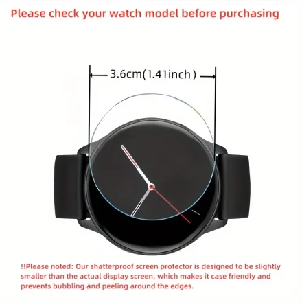 3-Pack Premium Glass Screen Protector for Epix Pro Smartwatch, Scratch-Resistant, Anti-Fingerprint, 9H Hardness, Glossy Finish, Easy Application, Water-Resistant Display Guard