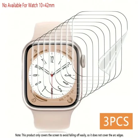 9pcs/6pcs/3pcs Hydrogel Screen Film for Apple Watch Ultra 10 8 9 7 6 5 4 3 Anti-Scratch Soft HD TPU Clear Film for iWatch 46mm 49mm 45mm! 44mm 42mm 41mm 40mm 38mm Series