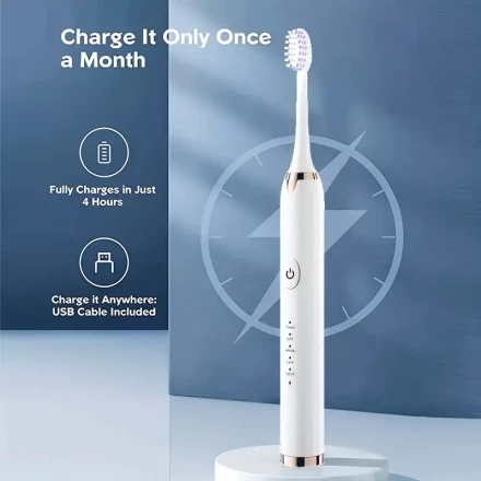 Popular Choice Adult Multifunctional Electric Toothbrush, Five-in-One Multifunctional, Teeth Care Artifact Deep Cleaning Travel Whitening Sensitive Advanced Fashion Toothbrush, Valentine's Day Gift 2025
