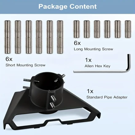 Starlink Gen 3 Pipe Adapter, Pole Mount Adapter Mounting Kit, Compatible with STARLINK Standard Dish Starlink Standard Pipe Adapter