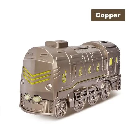 Retro Steam Train Essential Oil Diffuser, 10.14 oz Capacity, 7 Colorful LED Lights, Faux Flame Effect, Remote Control, USB Powered, Button Operation, Non-Waterproof, for Bedroom Ambiance & Home Office Decor