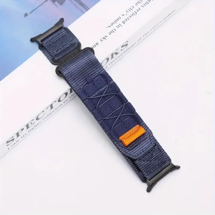 Nylon Woven Strap Compatible with Galaxy Watch Ultra 47mm, Adjustable Sports Climbing Band for Smartwatch, Breathable Replacement Wristband - No Battery