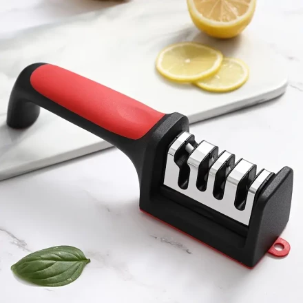 Knife Sharpener 4 Stages Professional Kitchen Sharpening Stone Tungsten Artificial Diamond Ceramic Sharpener Tool