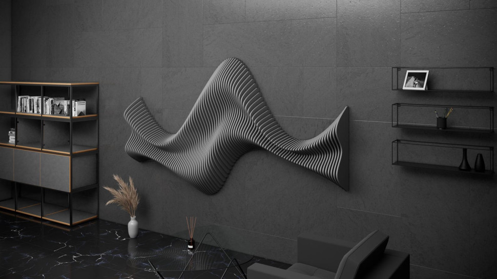 Wavy wall decor
