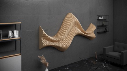 Wavy wall decor