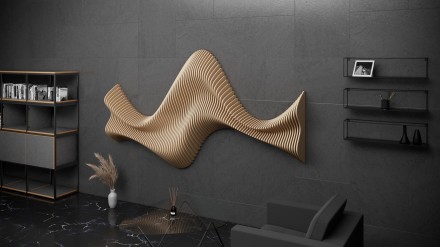 Wavy wall decor