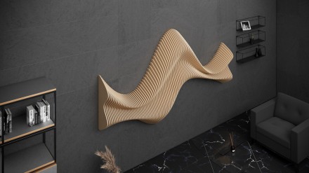 Wavy wall decor