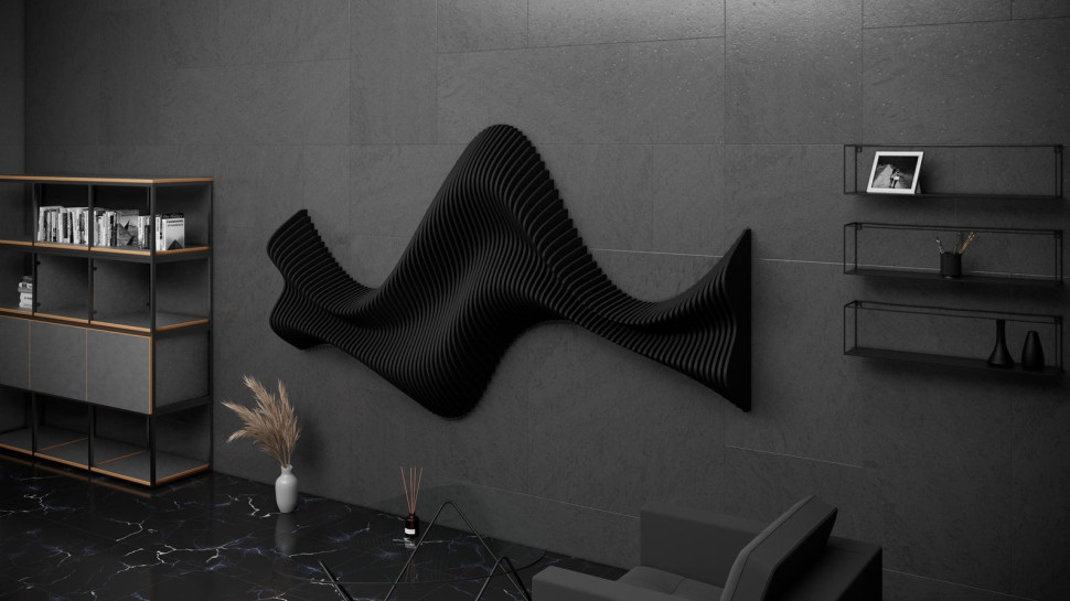 Wavy wall decor