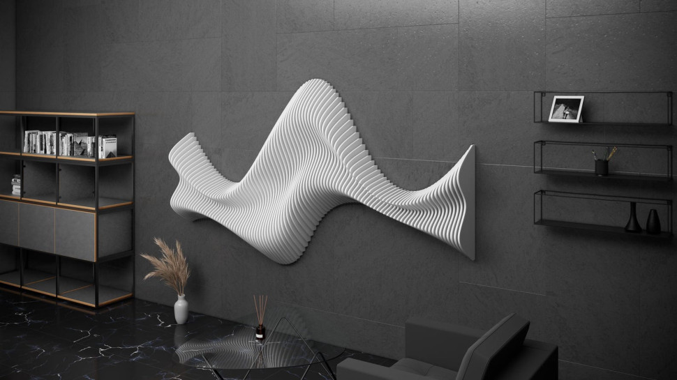 Wavy wall decor