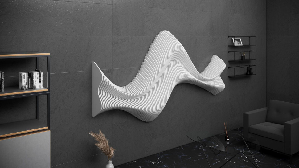 Wavy wall decor