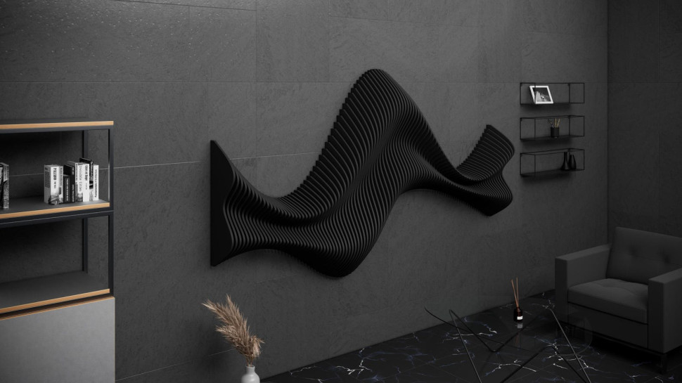 Wavy wall decor