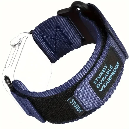 Sturdy Nylon Strap Compatible With iPhone Watch 42mm, 44mm, 45mm, 49mm, 38mm, 40mm, And 41mm. Men's Military Tactical Braided Single-loop Design Strap Compatible With iPhone WatchSeries 9, 8, 7, 6, 5, 4, 3, 2, 1, SE, And Ultra 2